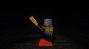 wooden spear