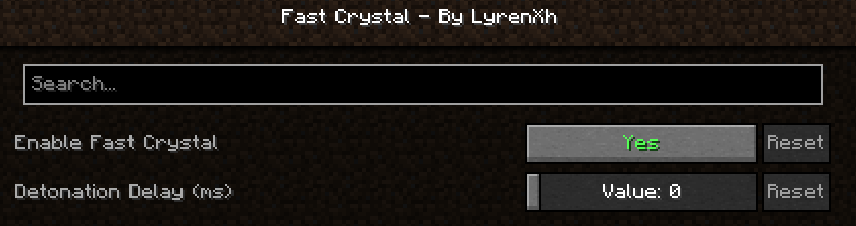 In-Game Configuration Menu (Mod Menu)