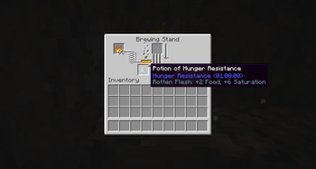 Simple Silver Hunger Resistance