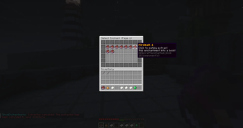 Chest GUI for Extract Enchantment