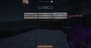 Dialog GUI for Extract Enchantment