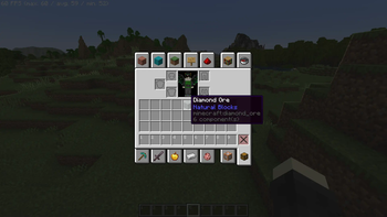 Diamond Ore in GUI