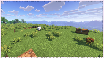 Recolored sheep legs, chickens and grass variants