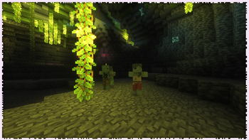 Zombie variants and glow lichen