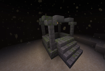 Desert well in a sandstorm