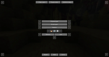 Main menu config