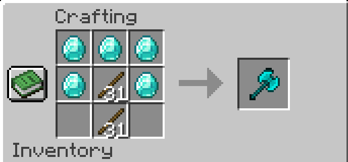 Diamond Battle Axe Recipe
