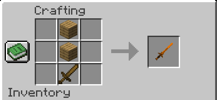 Wooden Claymore Recipe