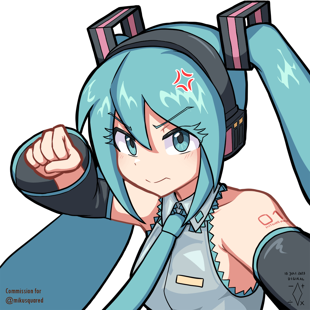 hatsune miku endorses the use of the pack! 