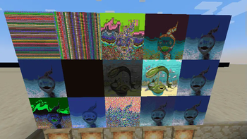 A few early development test images