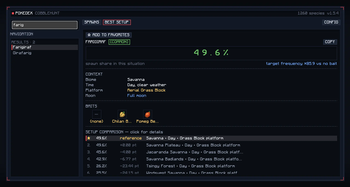 Best setup optimizer