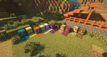 The new wooden chests