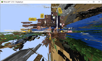 A village with the shader.