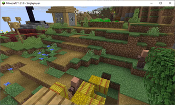 A village without the shader.