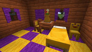 Purple and Yellow Room