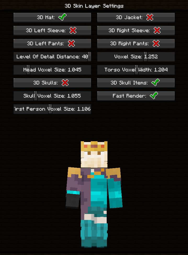Customize | 3D Skin Layers