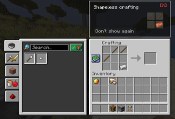 Shapeless Crafting
