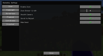 Zoom Settings
