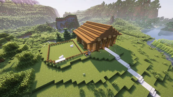 House with Small Sheep Farm