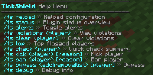 Help Menu