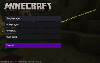 The main menu