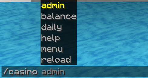 Casino commands