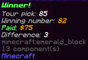 Lottery Win info
