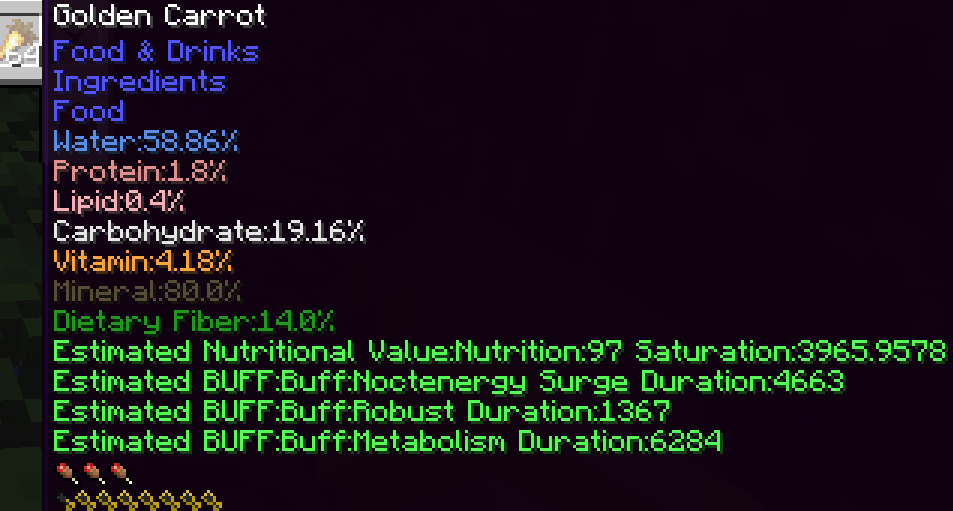 Nutritional Value