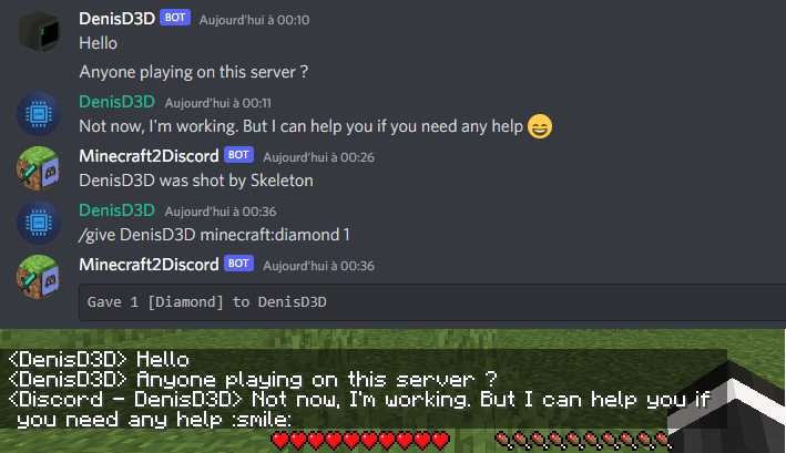 Mc2Discord - Minecraft Mod