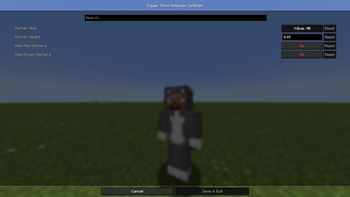 Config screen