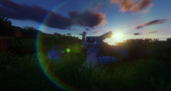 Veedramon Enjoying The Sunset