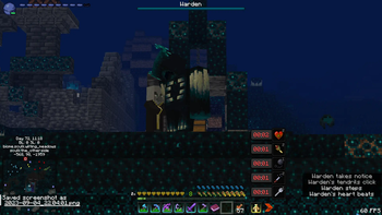 An Otherside Warden noticing a Ritualist Evoker (from v1.6a)