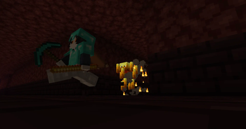 Robbing a blaze's rods