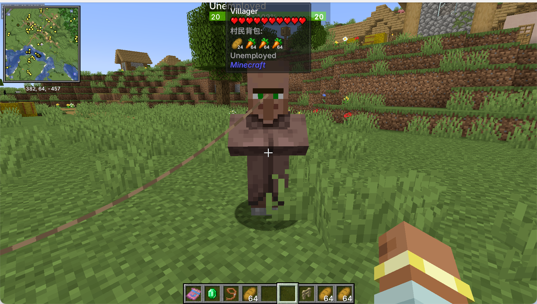 Villager inventory
