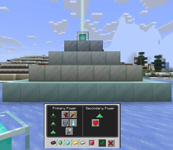 The blocks work with beacons too!