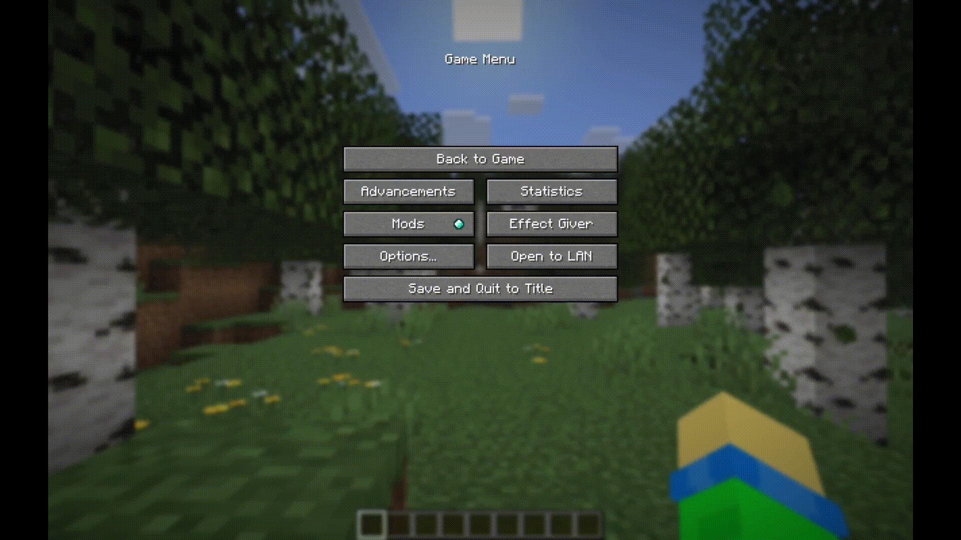Effect Giver Menu