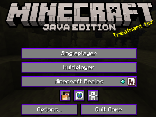 Purple menu buttons