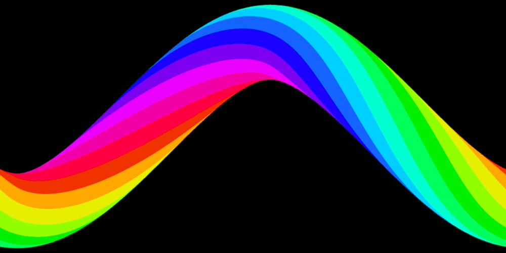 Satisfying Rainbow Banner 