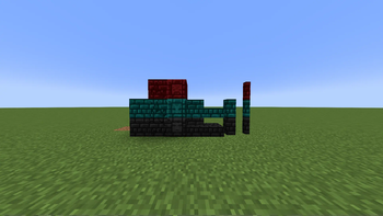 New Red Nether Brick Blocks + Blue and Black Nether Bricks