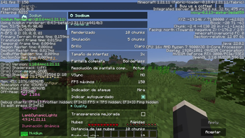 Preview of 32 chunks loaded with 10 rendered in config.