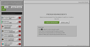Web Editor Main Page