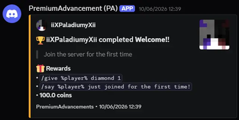 Discord Webhook with rewards
