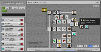 Webeditor + Advancement Tree