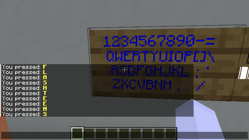 Demo keyboard from the FTMC TouchSign Datapack Framework