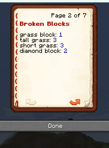 Section for Broken Blocks