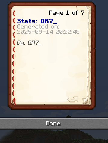 You can spawn a book that has all information you need