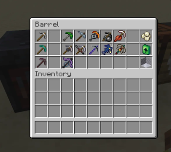 Mod Pickaxes in a Barrel