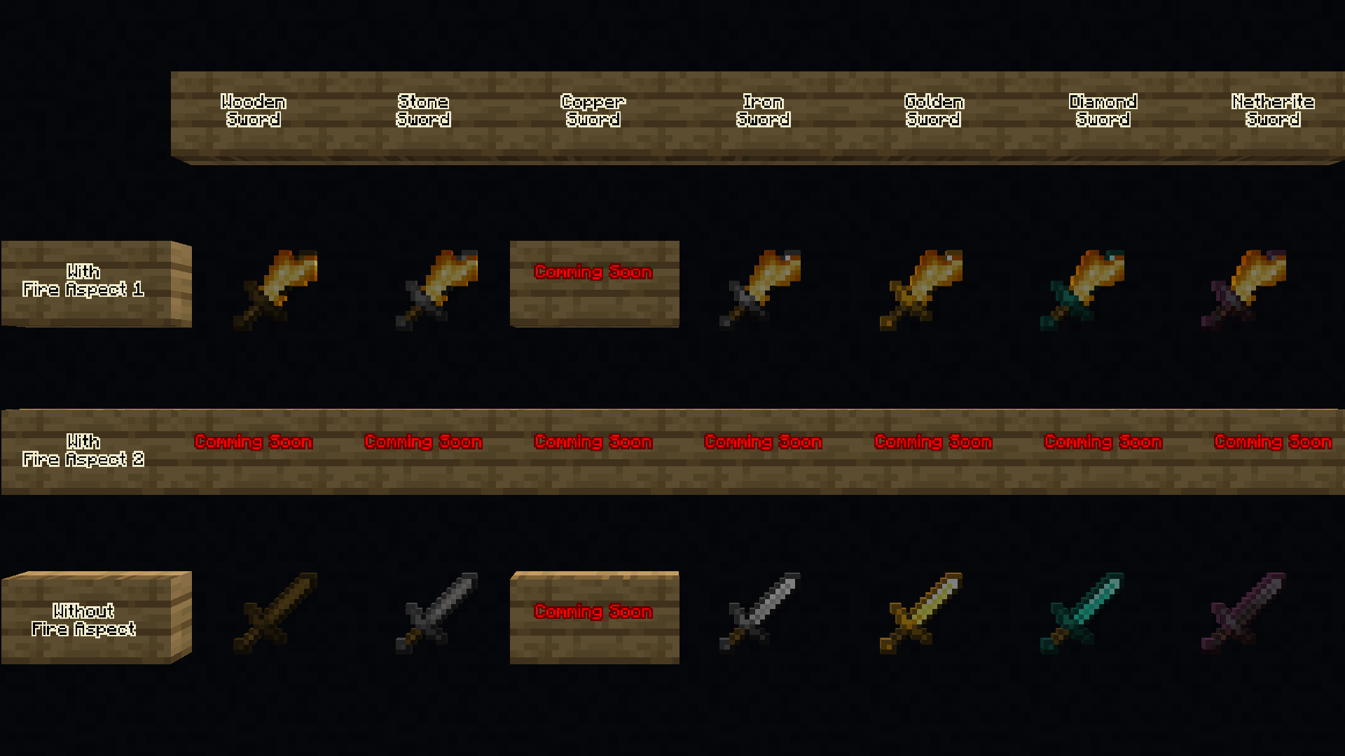 Fire Aspect Swords