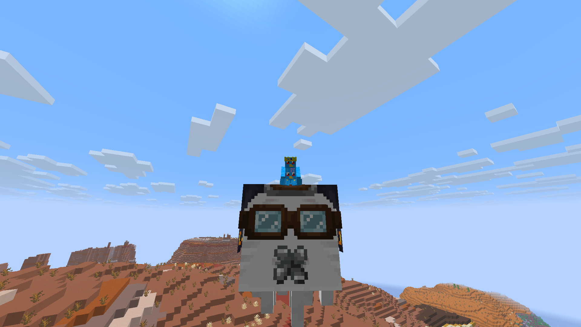 3rd Person view of the happy ghast