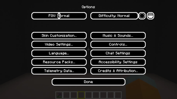 Options Menu